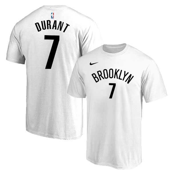 Brooklyn Nets 7 Kevin Durant White Nike T-Shirt,We sell and wholesale Brooklyn Nets 7 Kevin Durant White Nike T-Shirt on line form chian!
